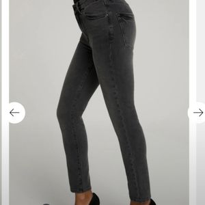 Good American faded black/greywash denim